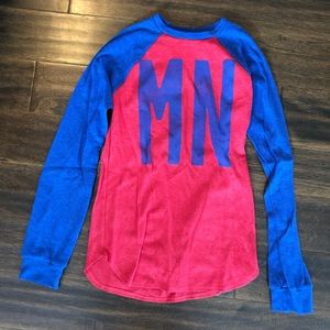 MN Long Sleeve Waffle Shirt - Small